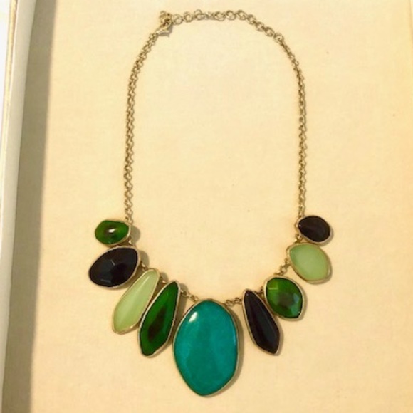 Stella & Dot Serenity Statement Necklace, Semi-Precious Stones, Like New… - Picture 1 of 2